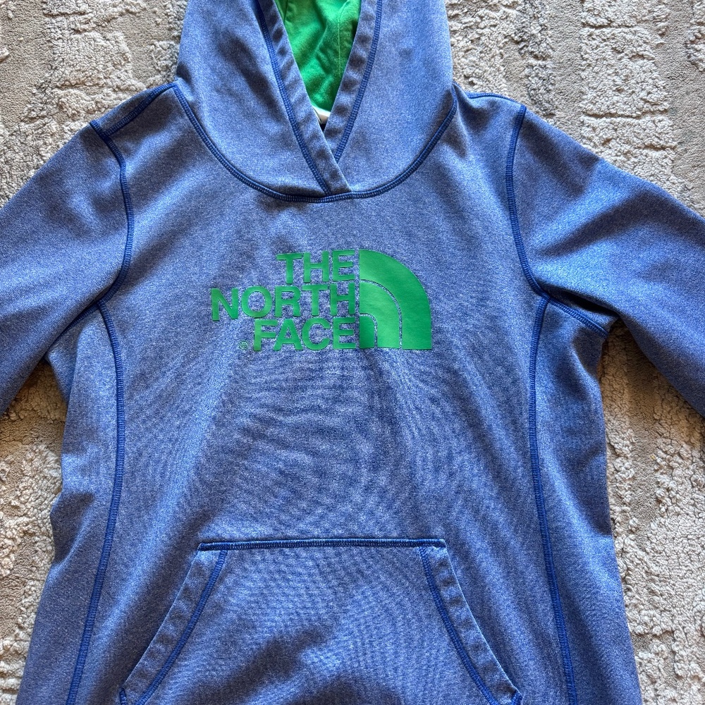 The North Face Women's Large Pullover Hoodie Sweatshirt Blue Green